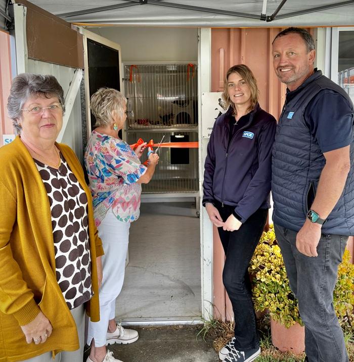 Left to right: Kathy Kitchen (Trustee of the Sunrise Foundation), Glenda Stokes (CEO of the Sunrise Foundation), Kayla Newman (Gisborne Centre Manager) and Bruce Wills (Area Manager) at the opening of the new Sunrise Nursery.