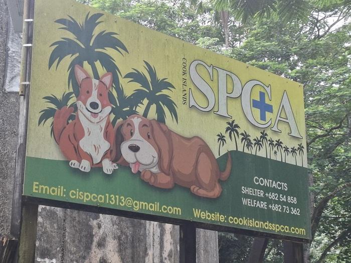 SPCA Cook Islands sign