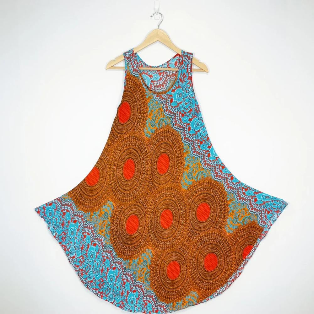 Evolve Designs Boho Print Sleeveless Dress Standard Size