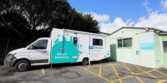 The SPCA Mobile Desexing Clinic was purpose-built after the previous caravan was decommissioned. 